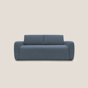 Divano Letto 3 Posti 215x93x100 cm in Tessuto Blu