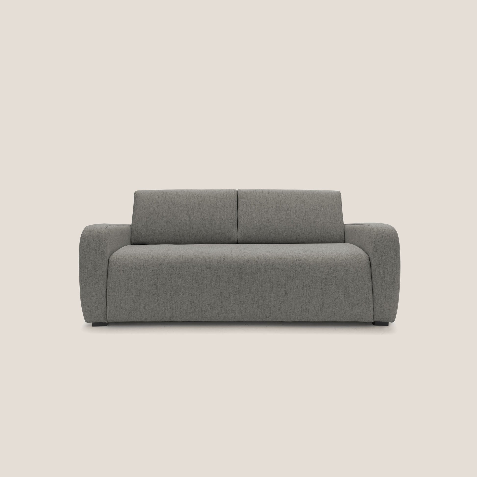 Divano Letto 3 Posti 215x93x100 cm in Tessuto Giallo
