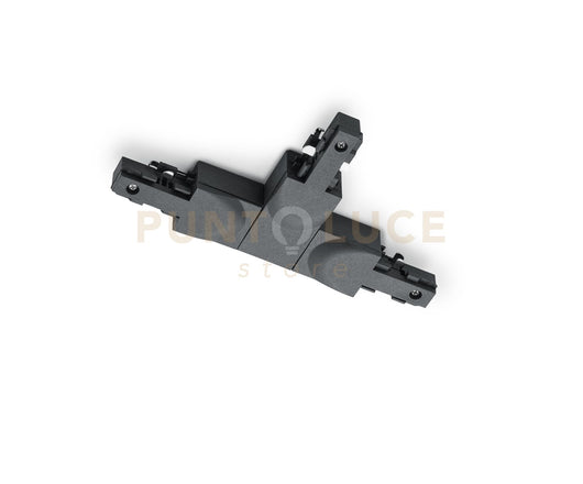 DUOLINE RACCORDO A " T " NERO TERRA A SX L. 17CM X H. 9CM PER SISTEMA BINARIO