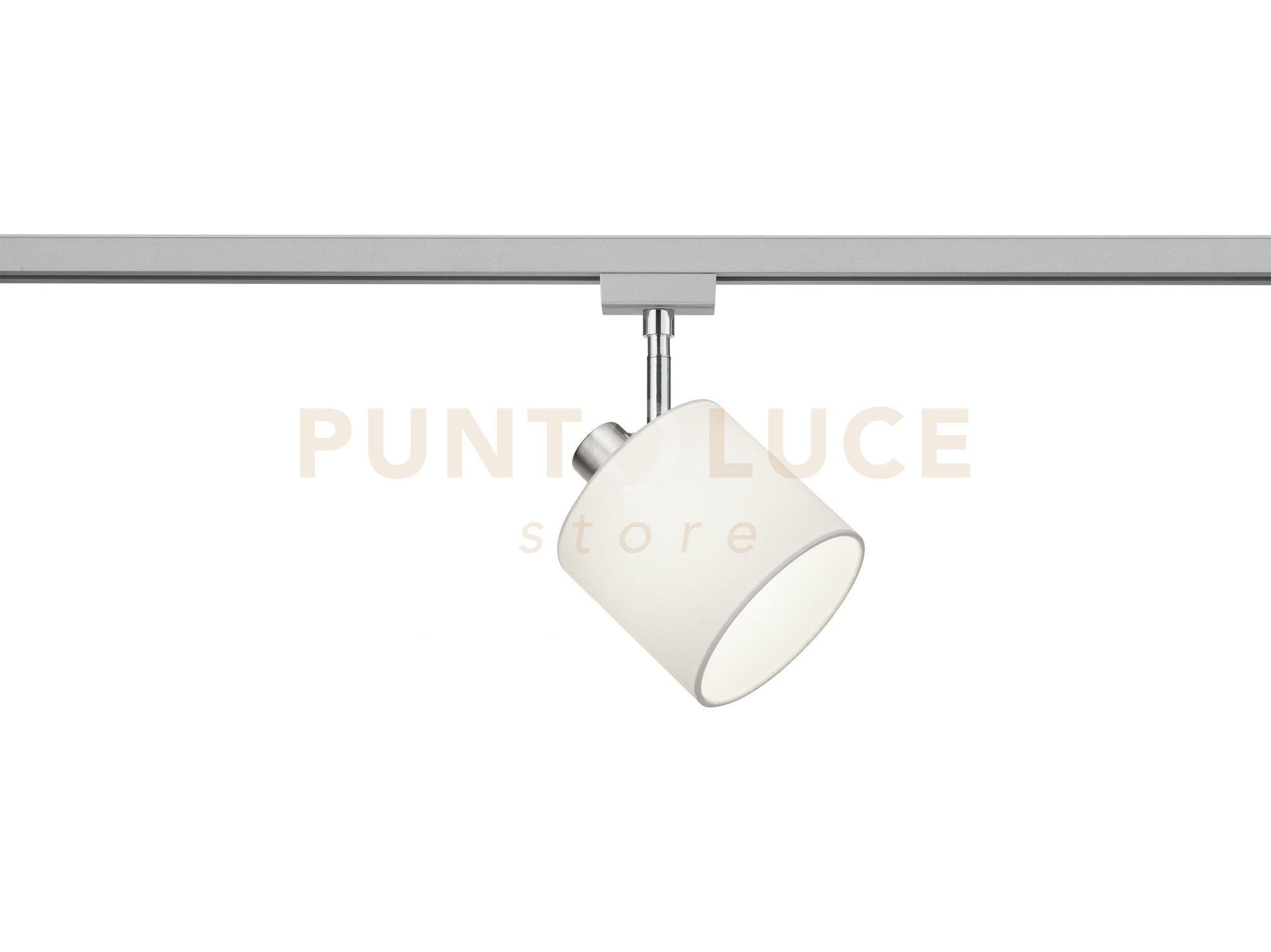 DUOLINE TOMMY SPOT ORIENTABILE PARALUME BIANCO D. 12CM PER SISTEMA BINARIO 1 LUCE ATTACCO E14