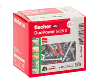 DUOPOWER 5 X 25 S TASSELLO CON VITE - CONF. 100 PZ - FISCHER