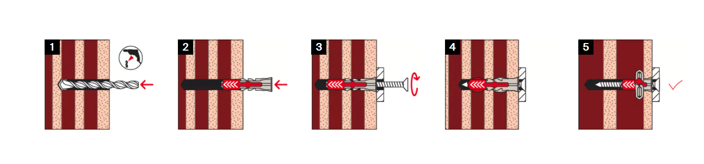 DUOPOWER 5 X 25 S TASSELLO CON VITE - CONF. 100 PZ - FISCHER