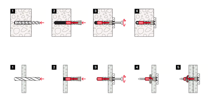 DUOPOWER 6/3 – TASSELLO CON OCCHIO CHIUSO - CONF. 25 PEZZI - FISCHER