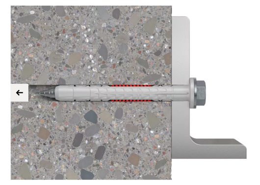 DUOXPAND 10X160 FUS – FISCHER - TASSELLO PROLUNGATO BIMATERIALE MARCATO CE CON VITE PREMONTATA ZINCATA T.E. FLANGIATA E IMPRONTA TORX