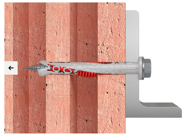 DUOXPAND 10X160 FUS – FISCHER - TASSELLO PROLUNGATO BIMATERIALE MARCATO CE CON VITE PREMONTATA ZINCATA T.E. FLANGIATA E IMPRONTA TORX