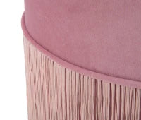 Puff Contenitore Lines Coppia Rosa Cm Ø 35X42-30X32