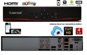 DVR XVR AHD 5 in 1 4 canali 5 MPX h265 viedoregistratore 1080P