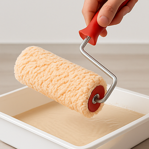 Rullo tessuto professionale manico quarzi pitture idropitture superfici ruvide *** misura 20 cm, confezione 1