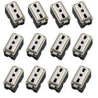 Multipack 12 prese bivalente/bipasso tipo magic 16a 2p + t 250 volt