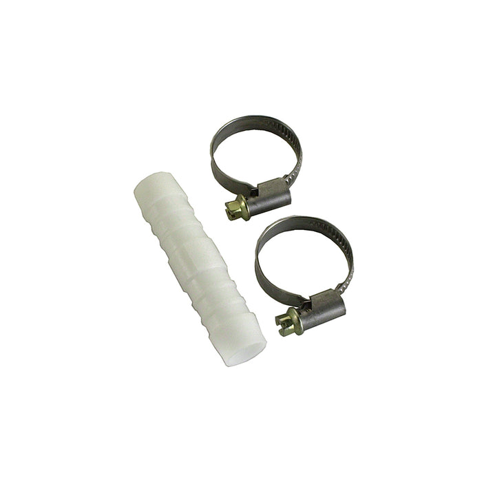 Giunzione per tubi + 2 fascette - 6 mm = 1/4â€