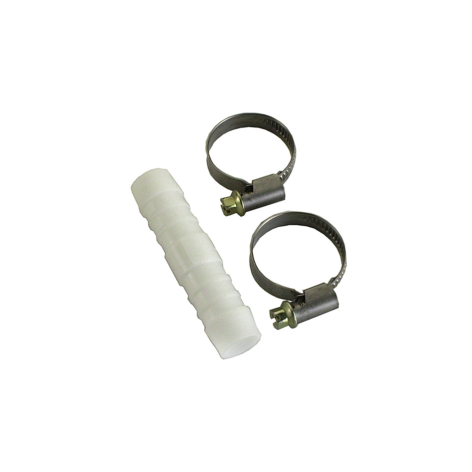 Giunzione per tubi + 2 fascette - 6 mm = 1/4â€