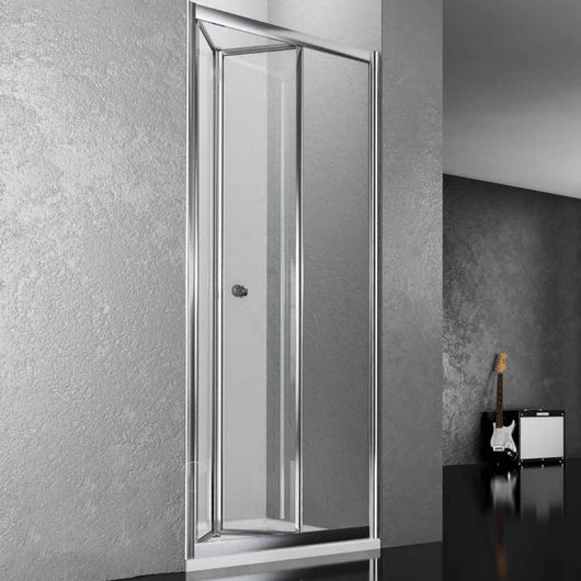 Porta doccia a soffietto book per nicchia con apertura totale cristallo temprato trasparente *** misure 66-70xh190 cm...