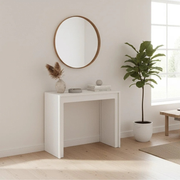 Consolle allungabile salvaspazio bianca Nivara 42,5-302,5x90 cm fino a 12 posti | Duzzle