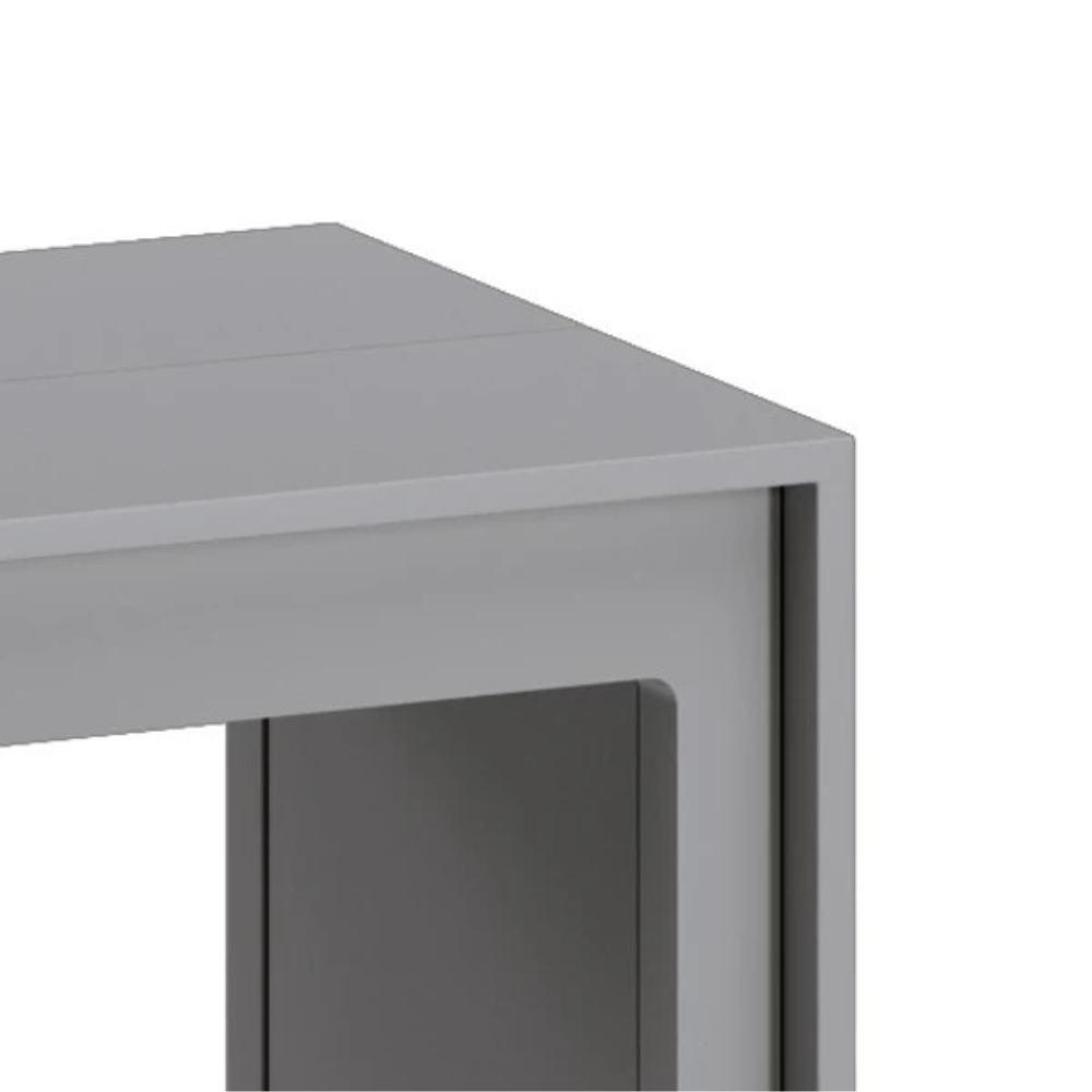 Consolle allungabile salvaspazio grigia Nivara 42,5-302,5x90 cm fino a 12 posti | Duzzle