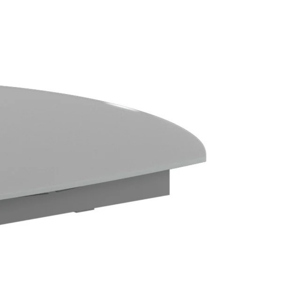 Tavolo da pranzo allungabile in vetro temperato grigio Oslo 120-180x90 cm fino a 8 posti | Duzzle