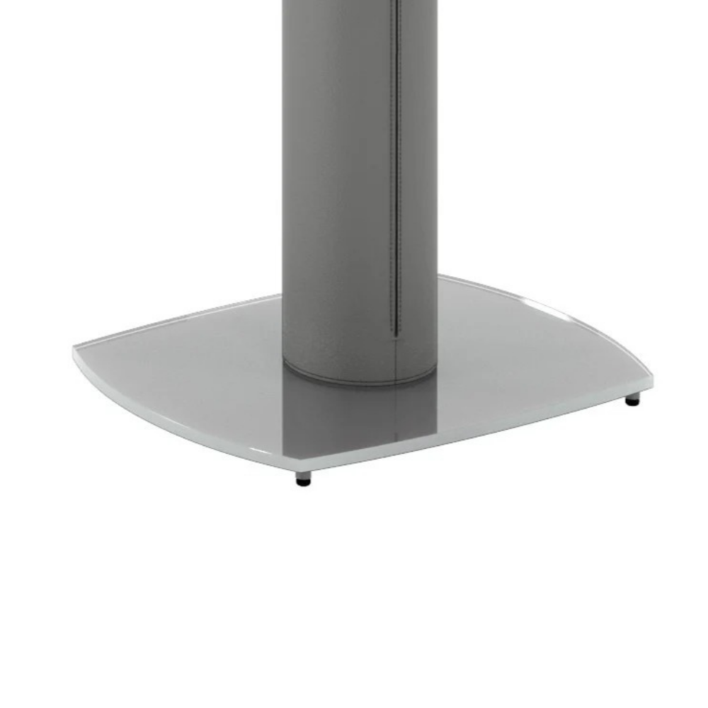 Tavolo da pranzo allungabile in vetro temperato grigio Oslo 120-180x90 cm fino a 8 posti | Duzzle