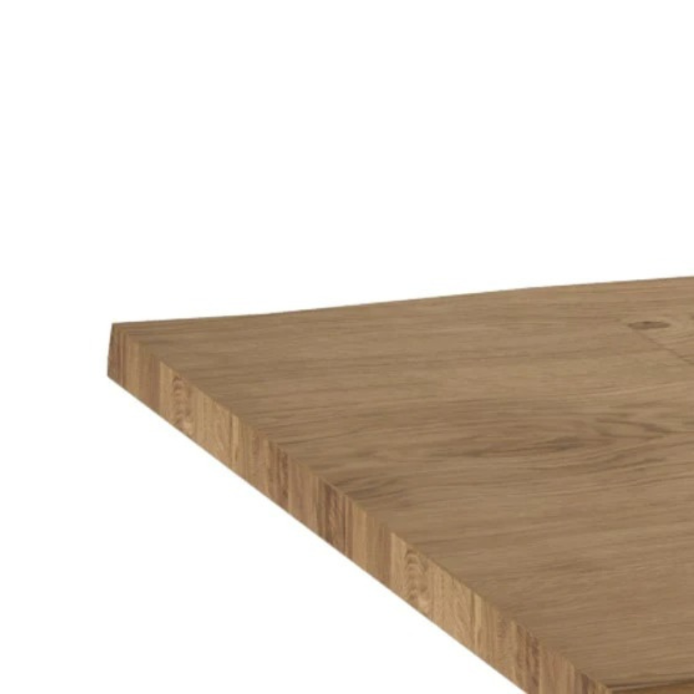 Tavolo da pranzo fisso in legno impiallacciato rovere naturale Timber 200x100 cm fino a 10 posti Made in Italy | Duzzle