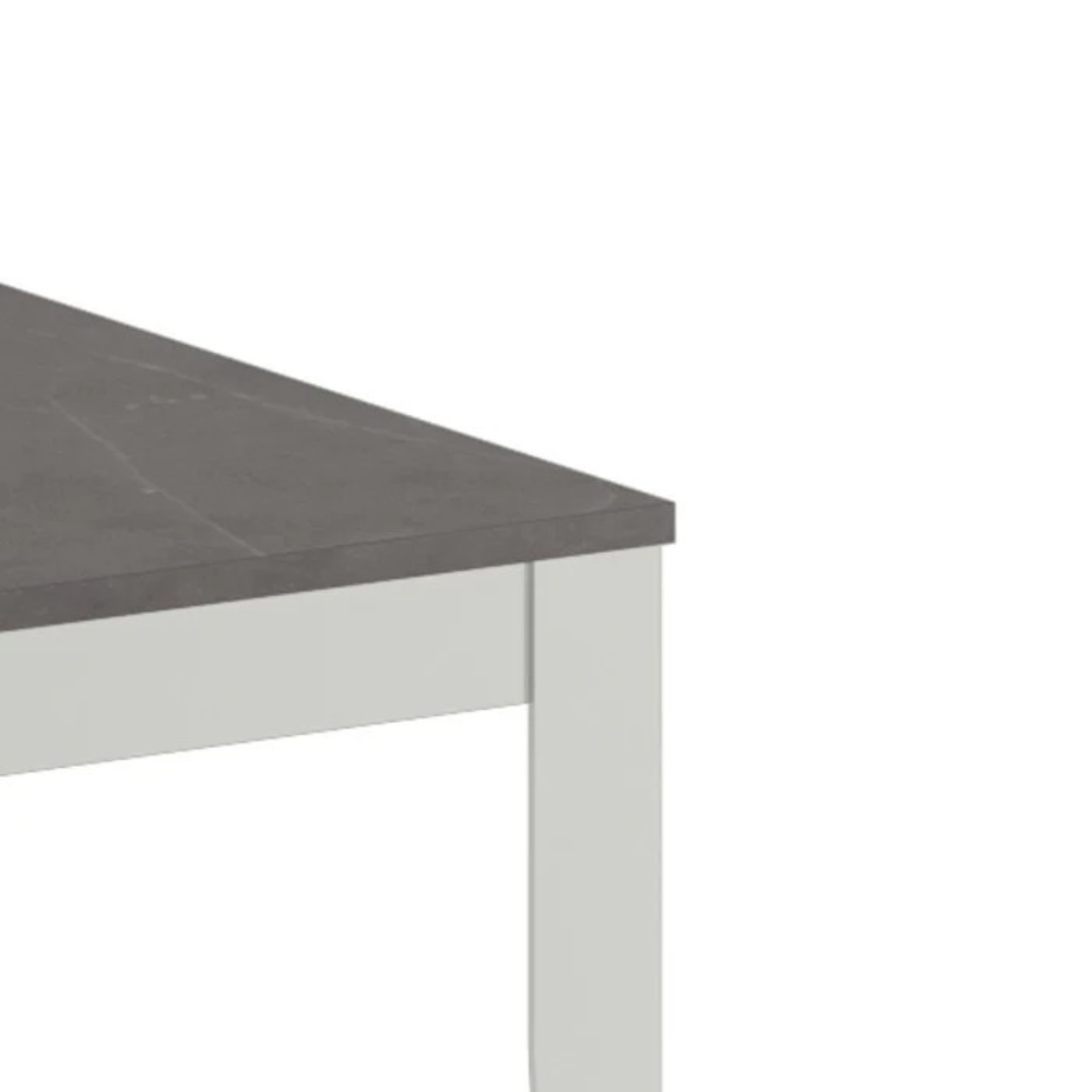 Tavolo da pranzo allungabile effetto marmo antracite Moon 156-316x90 cm fino a 12 posti Made in Italy | Duzzle
