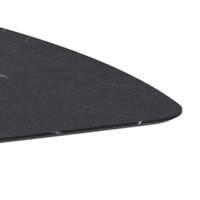 Tavolo da pranzo fisso in ceramica effetto marmo nero Thiago 180x90 cm fino a 8 posti | Duzzle