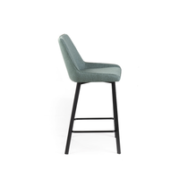 Fynn, Set di 2 Sgabelli in tessuto Acquamarina (50cm X 44cm H. 94cm)