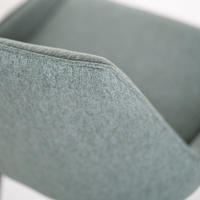 Fynn, Set di 2 Sgabelli in tessuto Acquamarina (50cm X 44cm H. 94cm)