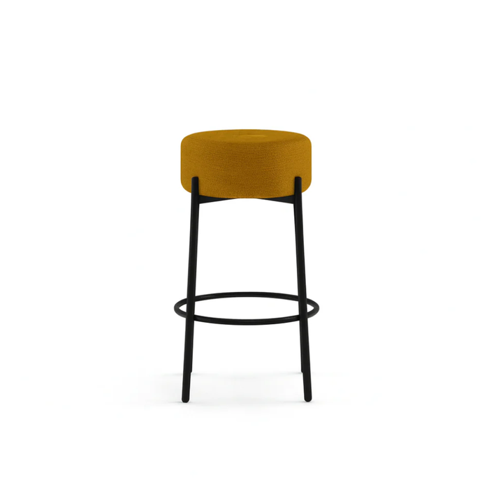 Toffee, Set di 2 Sgabelli in tessuto Giallo (41cm X 41cm H. 67cm)