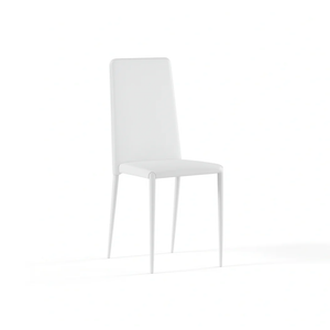 Arianna, Set di 4 sedie in similpelle Bianco (40cm X 42cm H. 96cm) | Duzzle