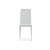 Arianna, Set di 4 sedie in similpelle Bianco (40cm X 42cm H. 96cm) | Duzzle
