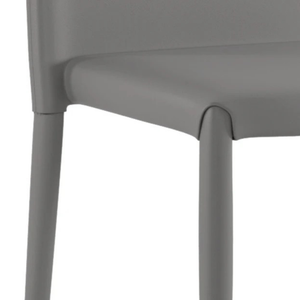 Arianna, Set di 4 sedie in similpelle Grigio chiaro (40cm X 42cm H. 96cm) | Duzzle