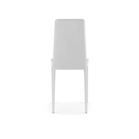 Luma, Set di 4 sedie in similcuoio Bianco (42cm X 41cm H. 95cm) | Duzzle