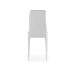 Luma, Set di 4 sedie in similcuoio Bianco (42cm X 41cm H. 95cm) | Duzzle