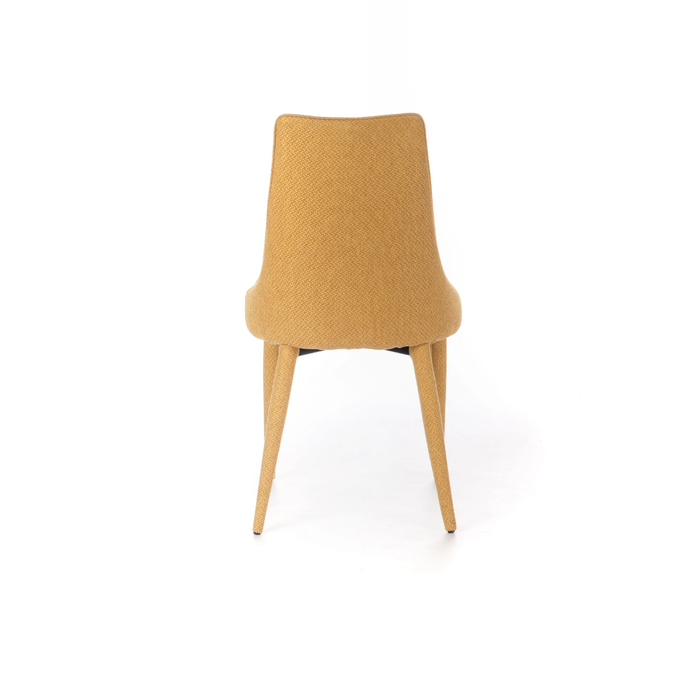 Isabel, Set di 2 sedie in tessuto Giallo (46cm X 46cm H. 91cm) | Duzzle