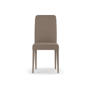 Alina, Set di 2 sedie in similpelle Beige (59cm X 46cm H. 99cm) | Duzzle