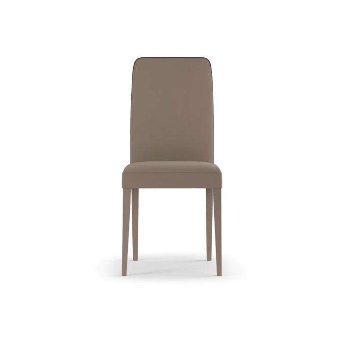 Alina, Set di 2 sedie in similpelle Beige (59cm X 46cm H. 99cm) | Duzzle