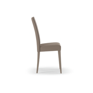 Alina, Set di 2 sedie in similpelle Beige (59cm X 46cm H. 99cm) | Duzzle