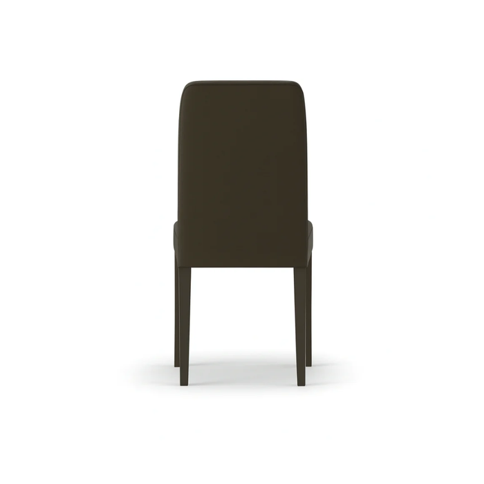 Alina, Set di 2 sedie in similpelle Tortora (59cm X 46cm H. 99cm) | Duzzle