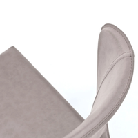 Selene, Set di 4 sedie in similcuoio Grigio (49cm X 56cm H. 82cm) | Duzzle