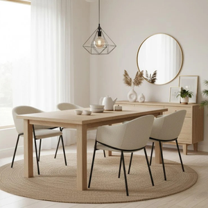 Duna, Set di 2 sedie in tessuto easy-clean Avorio (53cm X 60cm H. 78cm) | Duzzle