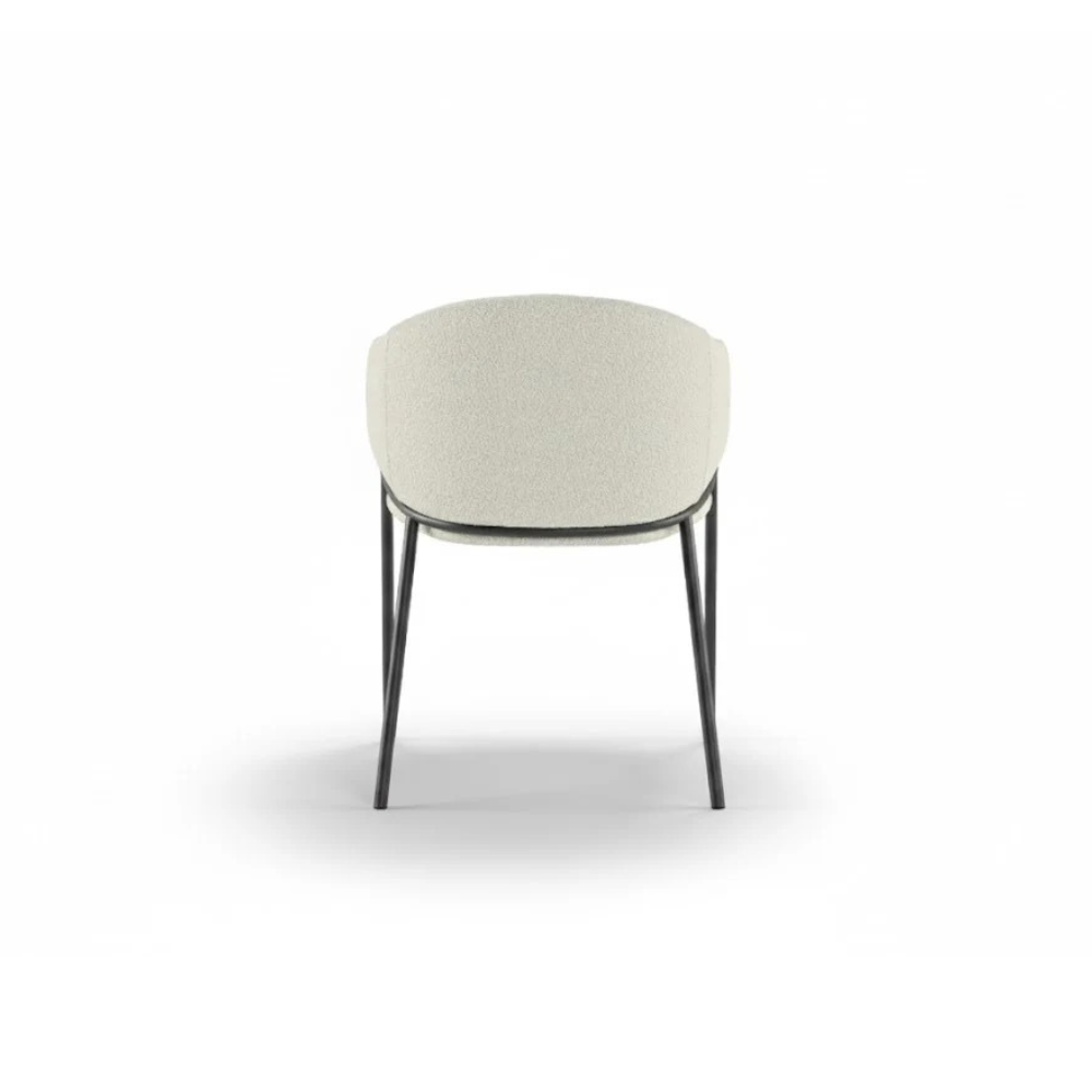 Duna, Set di 2 sedie in tessuto easy-clean Avorio (53cm X 60cm H. 78cm) | Duzzle