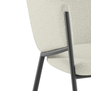 Duna, Set di 2 sedie in tessuto easy-clean Avorio (53cm X 60cm H. 78cm) | Duzzle