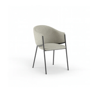 Duna, Set di 2 sedie in tessuto easy-clean Grigio Chiaro (53cm X 60cm H. 78cm) | Duzzle