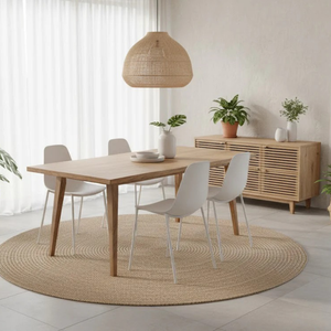 Mira, Set di 4 sedie in polipropilene Bianco (49cm X 48.5cm H. 88cm)| Duzzle