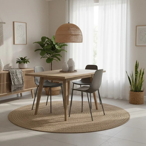 Mira, Set di 4 sedie in polipropilene Grigio scuro (49cm X 48.5cm H. 88cm)| Duzzle