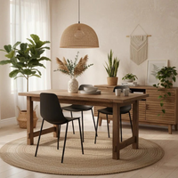 Mira, Set di 4 sedie in polipropilene Nero (49cm X 48.5cm H. 88cm)| Duzzle