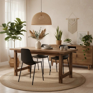 Mira, Set di 4 sedie in polipropilene Nero (49cm X 48.5cm H. 88cm)| Duzzle