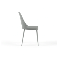 Athena, Set di 4 sedie in polipropilene Grigio chiaro (46cm X 55cm H. 80cm)| Duzzle