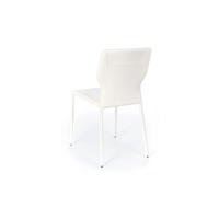 Lara, Set di 2 sedie in similcuoio Bianco (56cm X 44cm H. 86.5cm) | Duzzle