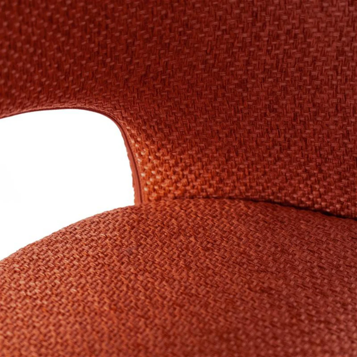 Siena, Set di 2 sedie in tessuto Arancione (52cm X 55.5cm H. 78.5cm) | Duzzle