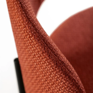 Siena, Set di 2 sedie in tessuto Arancione (52cm X 55.5cm H. 78.5cm) | Duzzle