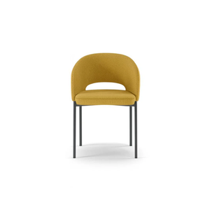 Siena, Set di 2 sedie in tessuto Giallo (52cm X 55.5cm H. 78.5cm) | Duzzle